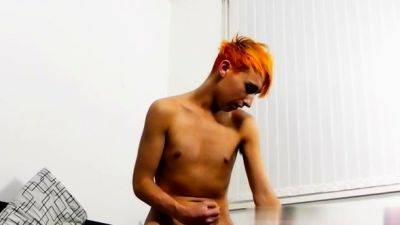 Young teen emo gays xxx Bright orange haired Leo Quin - drtuber.com